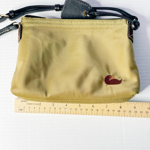 Dooney & Bourke Vintage Small Beige Nylon Leather Crossbody Purse Handbag 1975 - Picture 13 of 16